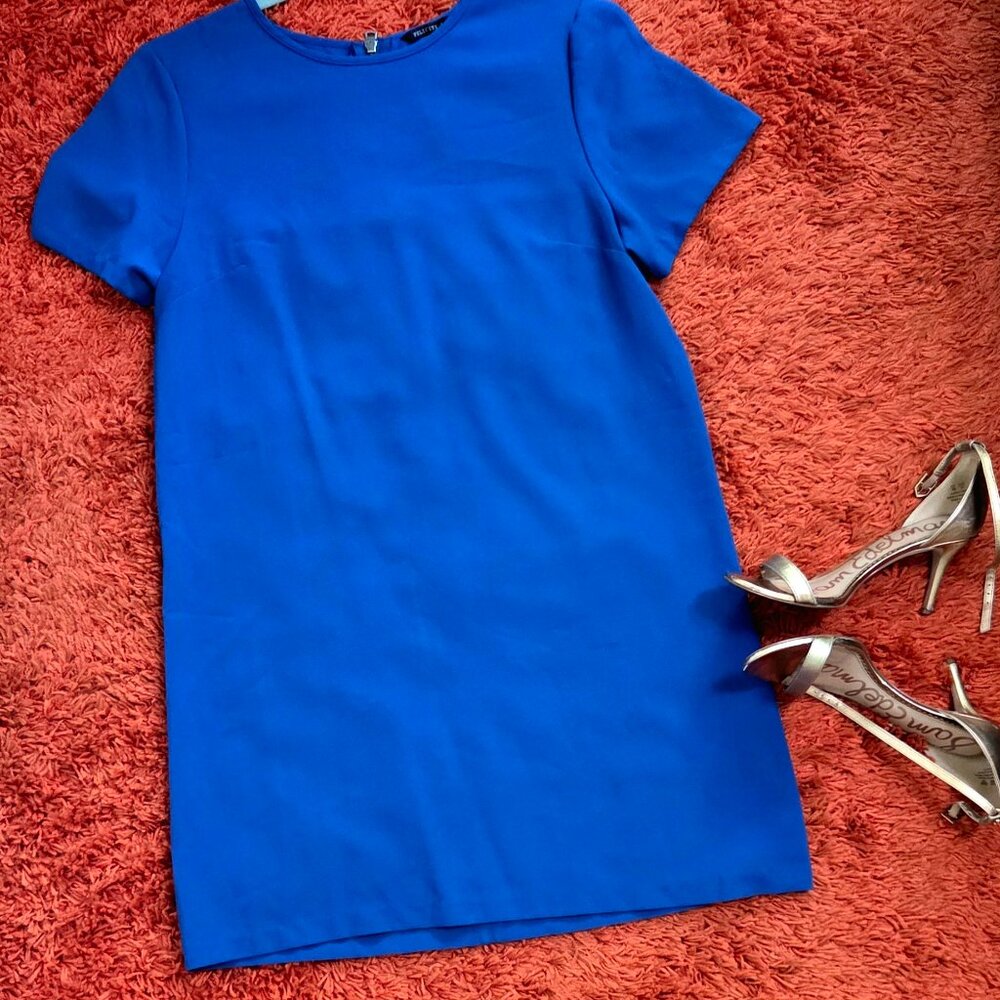 Felicity & Coco Blue Shift Dress – Medium